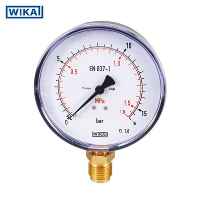 威卡WIKA波登管压力表 径向安装 标准型EN 837-1工业用压力表