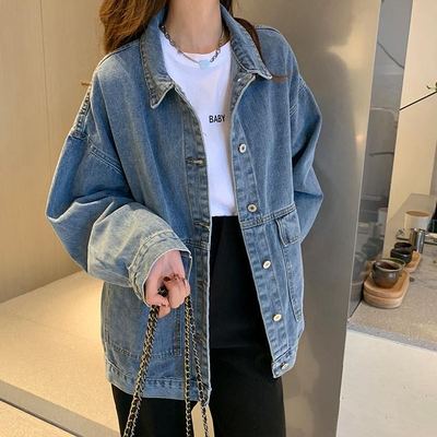 韩版常规牛仔流行百搭外套女