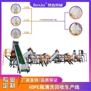 板材回收破碎机 小中空塑料清洗设备 HDPE塑料瓶 管材 清洗机