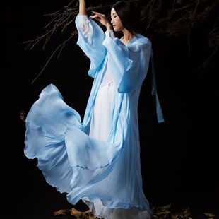 极速WYZ盖盖古o风大摆纱衣爵士舞蹈服大袖衫汉服