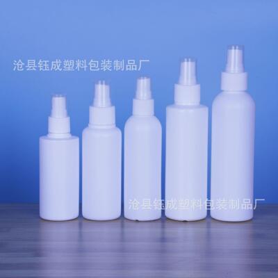 现货SMU0ml5分0l100ml白色喷雾HDPE侧酒精消毒液m12喷0ml装