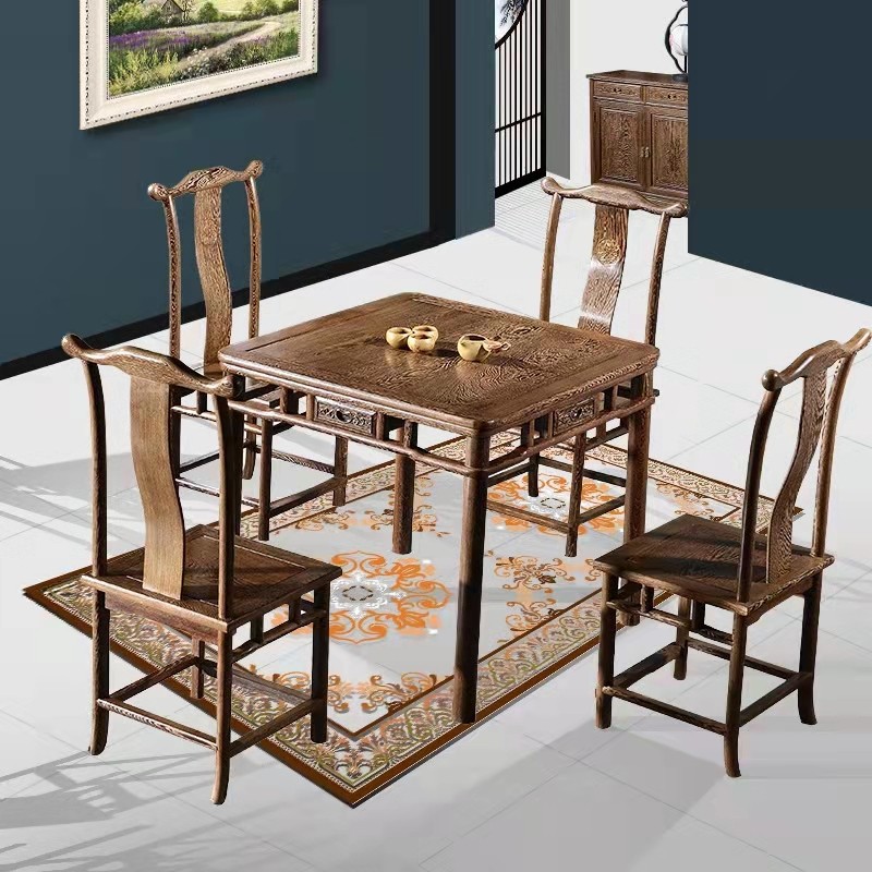 极速红木家具鸡翅正方形方桌休C闲四方小桌椅全实木打牌棋牌桌,住宅家具,红木餐桌,淘宝优惠券,粉丝福利购,淘宝优惠卷