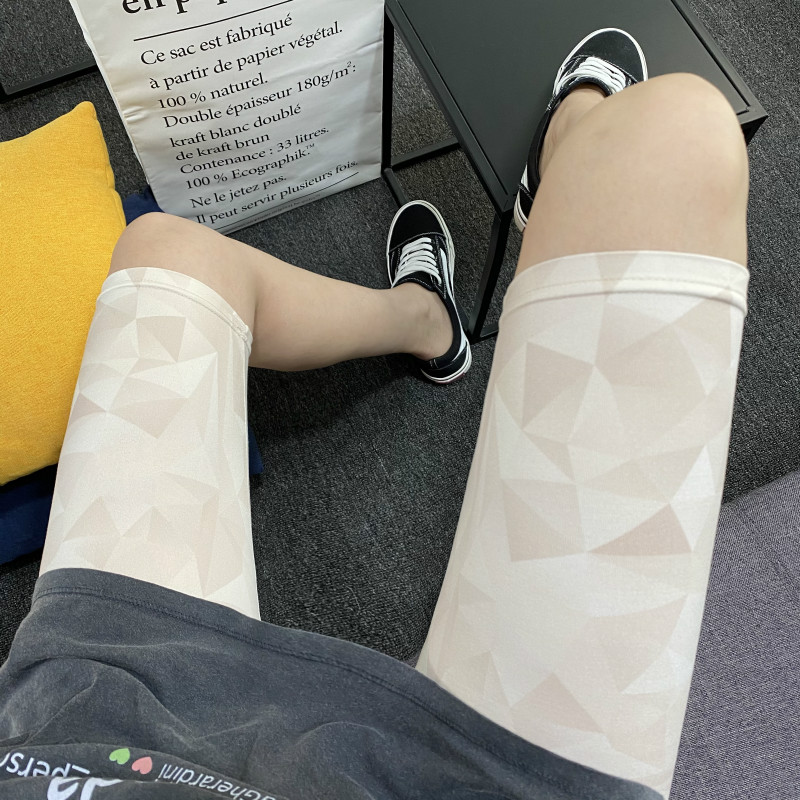 极速夏季印花彩色五分裤高腰w弹力打底裤运动骑行裤女紧身瑜伽裤