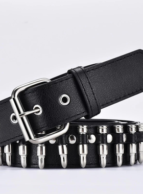 极速New fashion ladies leavther punk belt hollow rivet luxur