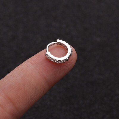 极速1PC Surgical Steel Hinge Segt  Nose HLoops Ear Piercing