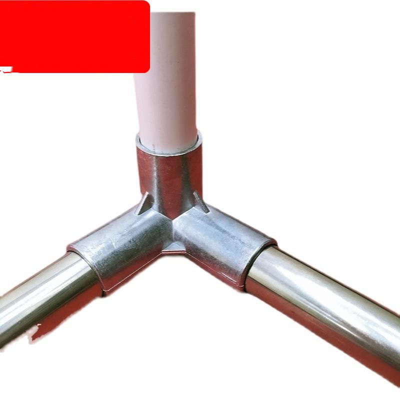 极速蚊帐配件三角k通接口不锈钢三通支架加厚耐用蝇帐接头零件金