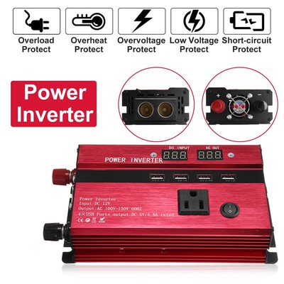 新品Solar Inverter DC 12/24V o AC 110V/220V 30Q00W/4000W/500