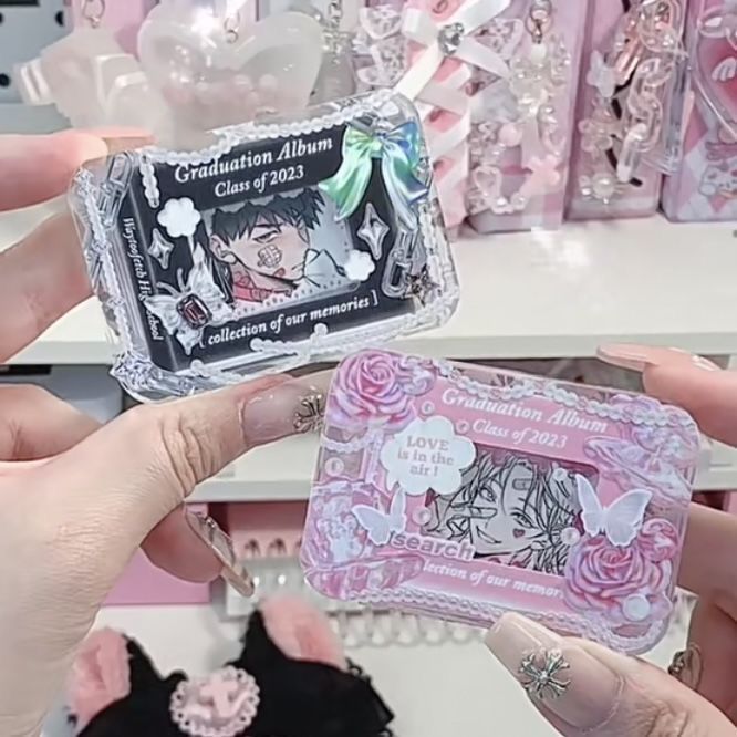 极速迷你亚克力咕卡砖odiy磁吸相框麻将卡砖桌面装饰摆件证件照相