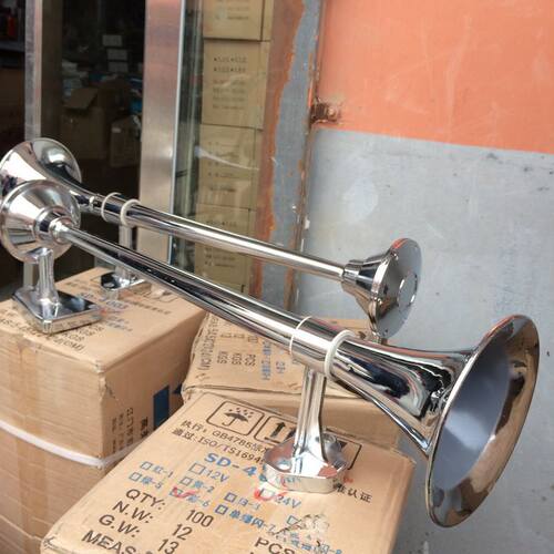 极速。汽车金属24V12V放大卡货车鸣笛J轮船火车声解音长汽笛气喇