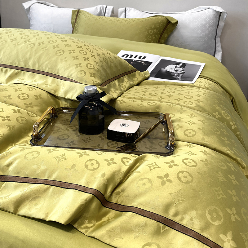 极速简约四件套100全棉磨毛床单贡缎被套欧式床T上用品1.8床笠