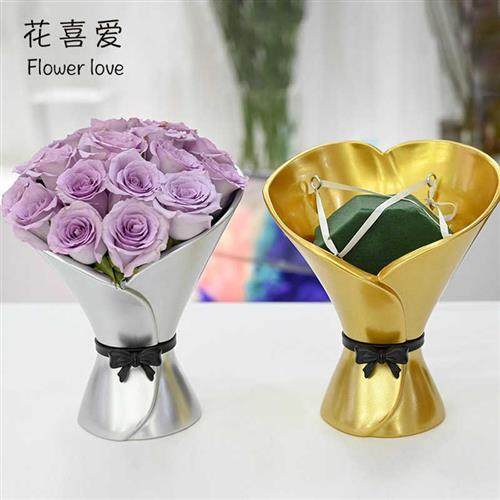 极速花喜爱女神手捧花器韩u式万花筒花束插花盒艺术花瓶玫瑰花束,鲜花速递/花卉仿真/绿植园艺,花艺包装盒,淘宝优惠券,粉丝福利购,淘宝优惠卷