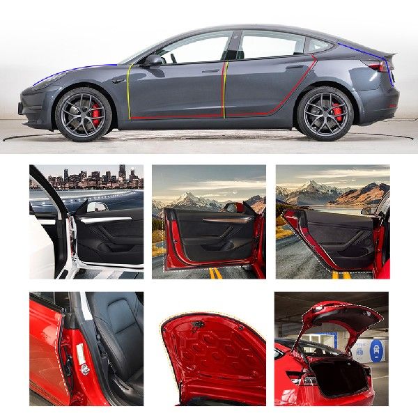 极速Car dDoor Seal Strip Kit Rubber Noise Insulation