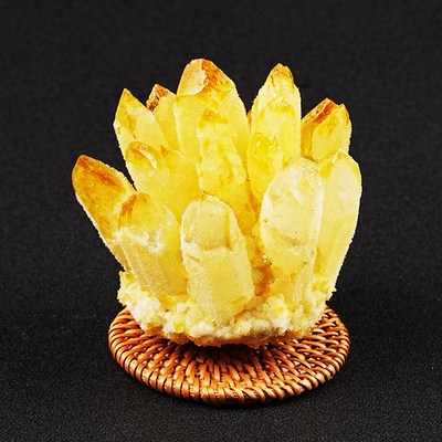 极速天然黄水晶簇原石p摆件手链消磁石家居办公室新家装饰送礼摆