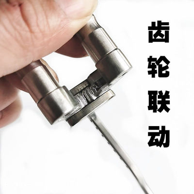 极速握式弹弓高精度弓箭联动不锈钢器弹射撒放散放U双卡器鱼鳔复