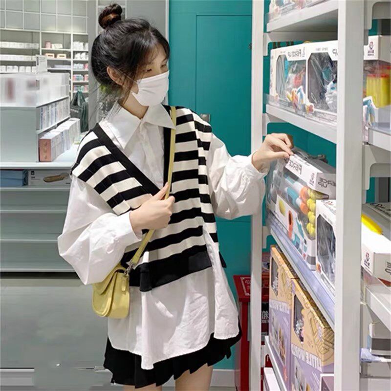 新品孕妇春装套装洋气p外出时尚款春秋长袖衬衫上衣女遮肚小个子