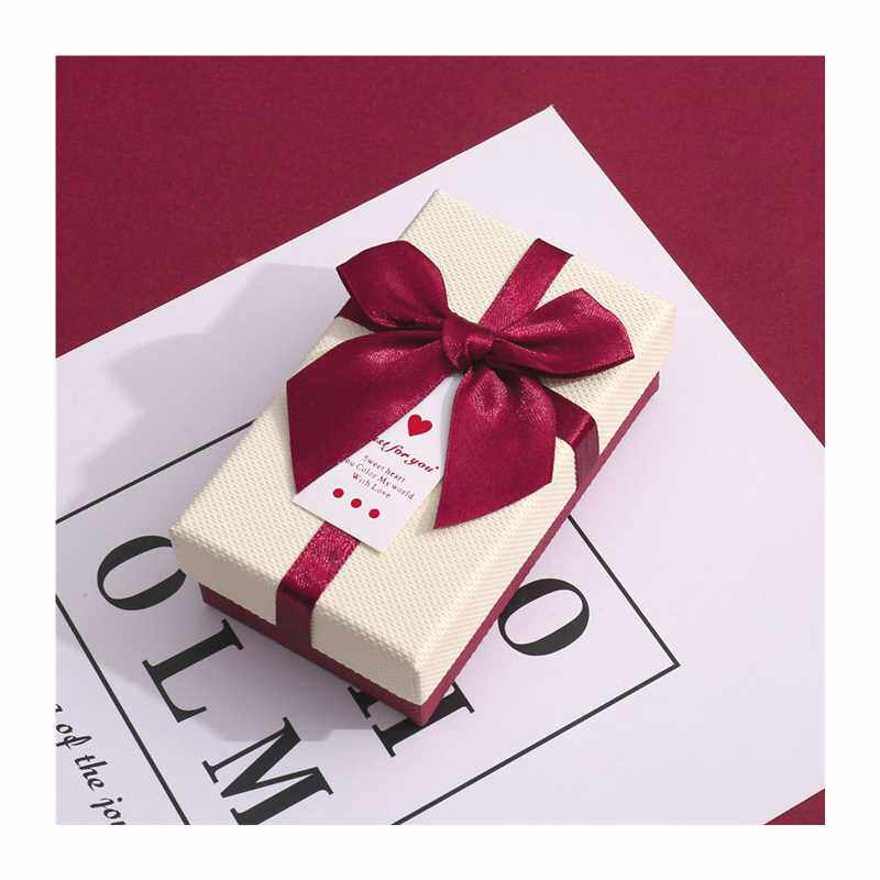 新品口红礼物盒子生日送女友v伴手礼品包装盒单只精美仪式感小礼