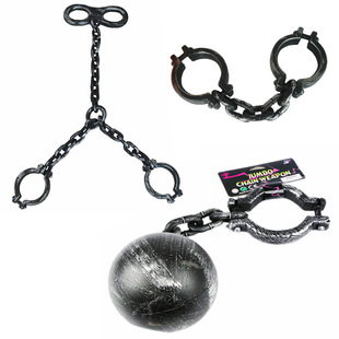 新品Halloween Props Plasttic Handcuffs Props Cast Acting Pro