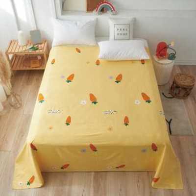 极速单独粉色大床单单件棉质夏天夏季薄款寝I室单人床盖250x270女