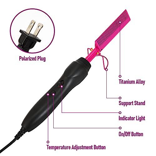 极速Hot Comb Electric Hot Comb Hair StraightenerT Heat Press