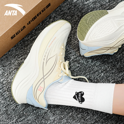 安踏叶子6百搭减震运动鞋女密网