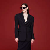 AKTK 西服 无性别高级感廓形显瘦收腰西装 张颜齐明星同款 外套