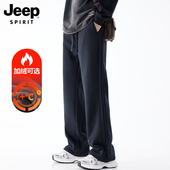 加绒卫裤 JEEP 新款 宽松直筒休闲裤 SPIRIT吉普运动裤 男2025秋冬季