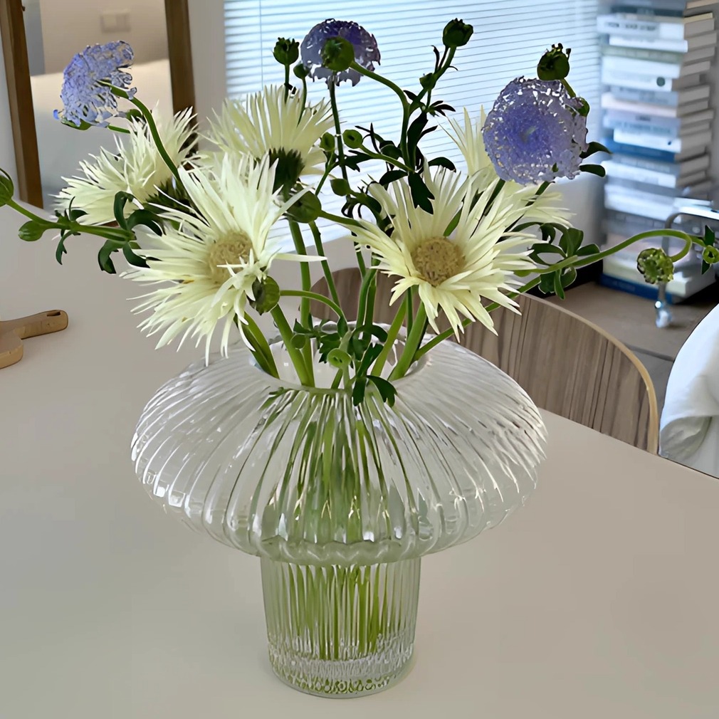 轻奢天际之旅飞碟玻璃花瓶高级感