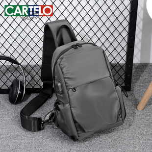 休闲斜挎包户外运动旅游胸前包防泼水男包包 时尚 2025男士 胸包新款