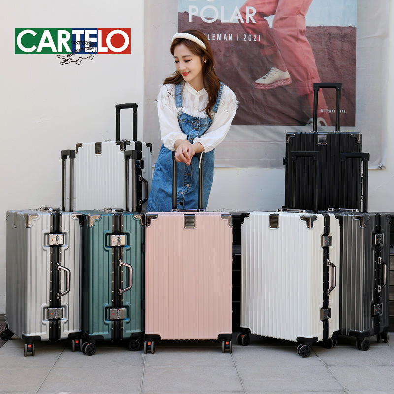 2025新款大容量铝框拉杆箱万向轮