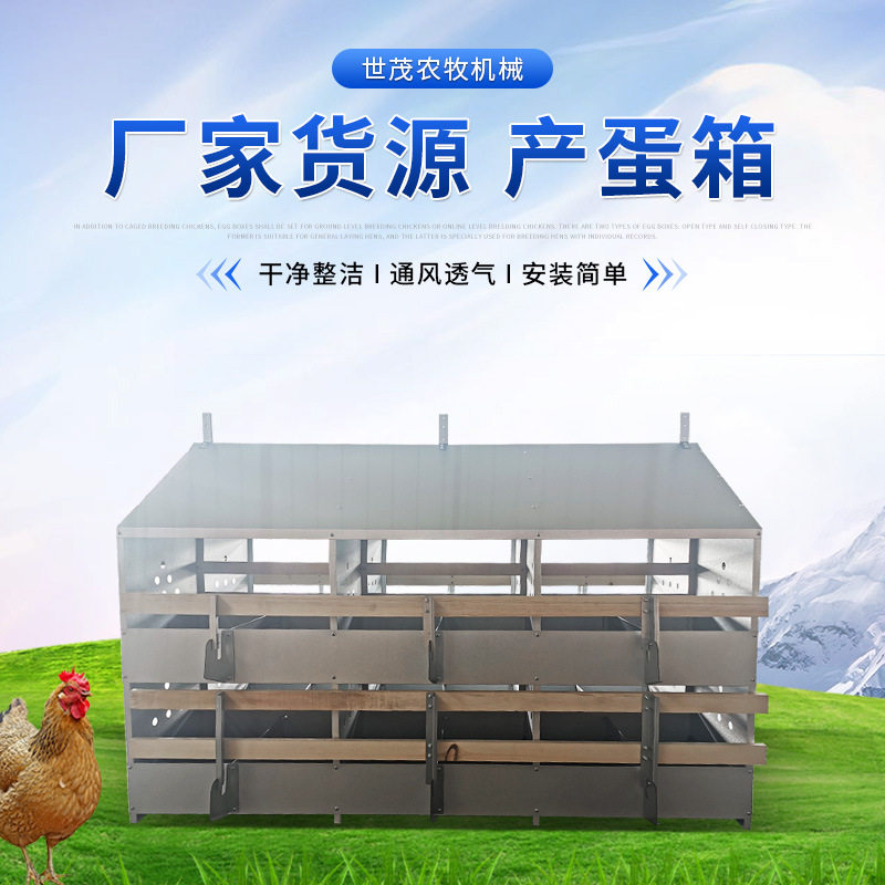 双层产蛋箱养鸡设备 养鸡场多穴产蛋箱人工产蛋箱鸡用产蛋箱批发