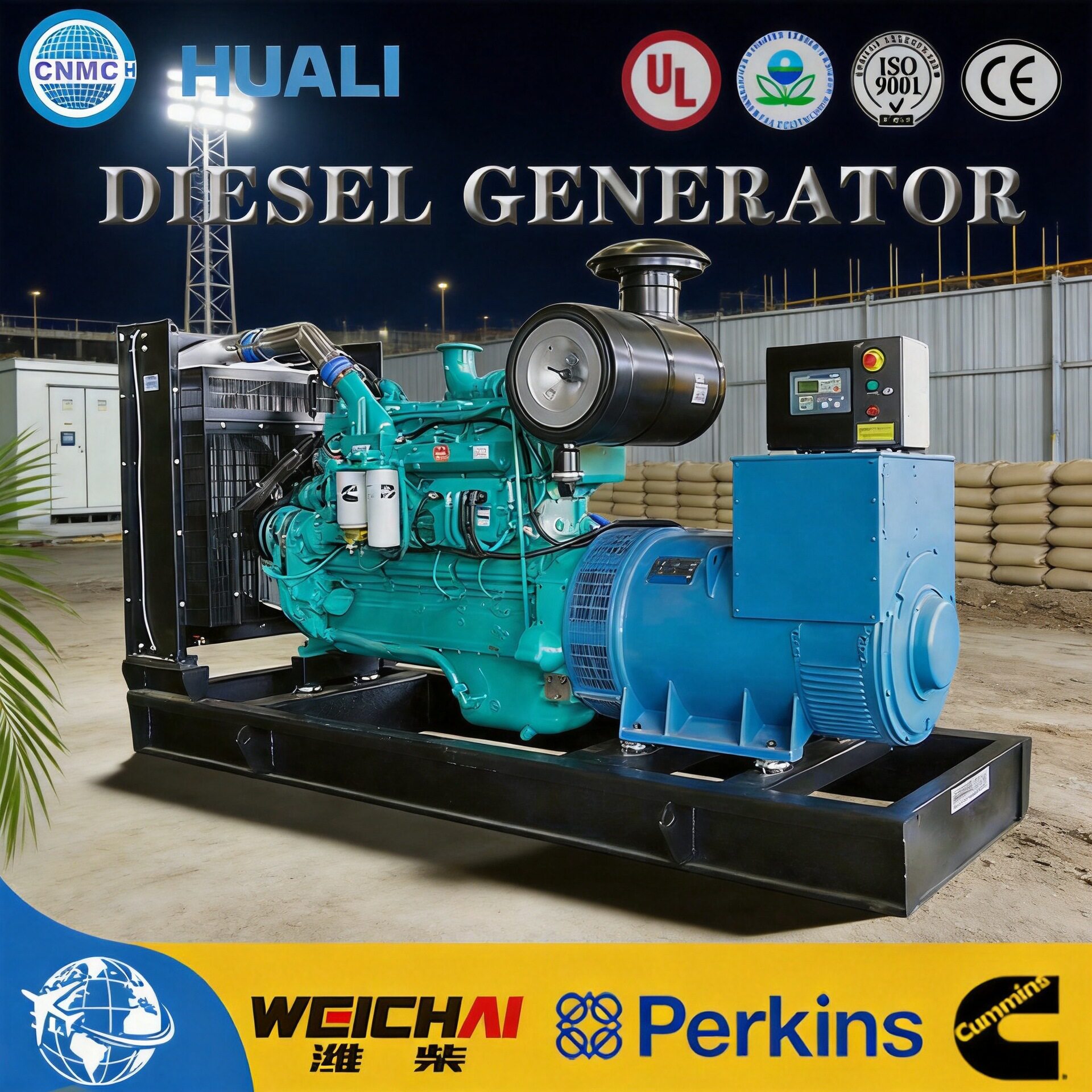 玉柴柴油发电机组200kw300kw功率带ATS学校医院使用备用发电机
