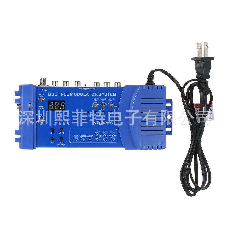 三合一调制器ModulatorCATV电视电视工程NTSC调制器MMS80AV转RF