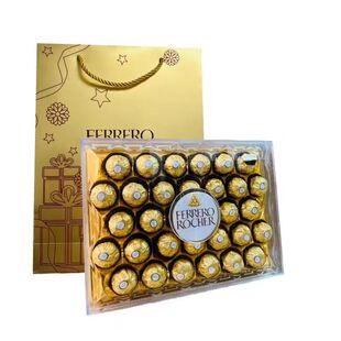 费列罗巧克力臻品32粒礼盒装网红零食圣诞新年金沙进口教师节礼物