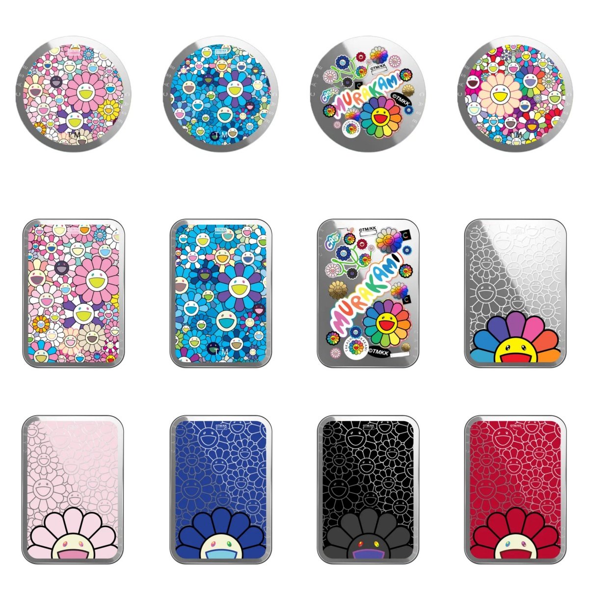 艺术家村上隆kaikaikiki吉伊卡哇可爱磁吸支架手机折叠磁吸卡包