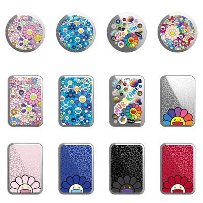 艺术家村上隆kaikaikiki吉伊卡哇可爱磁吸支架手机折叠磁吸卡包