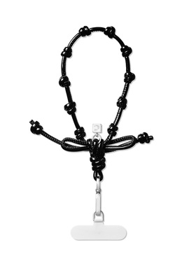 CASE黑蝴蝶结手机腕带手机壳挂件牢固挂钩挂链简约钥匙圈挂绳女潮