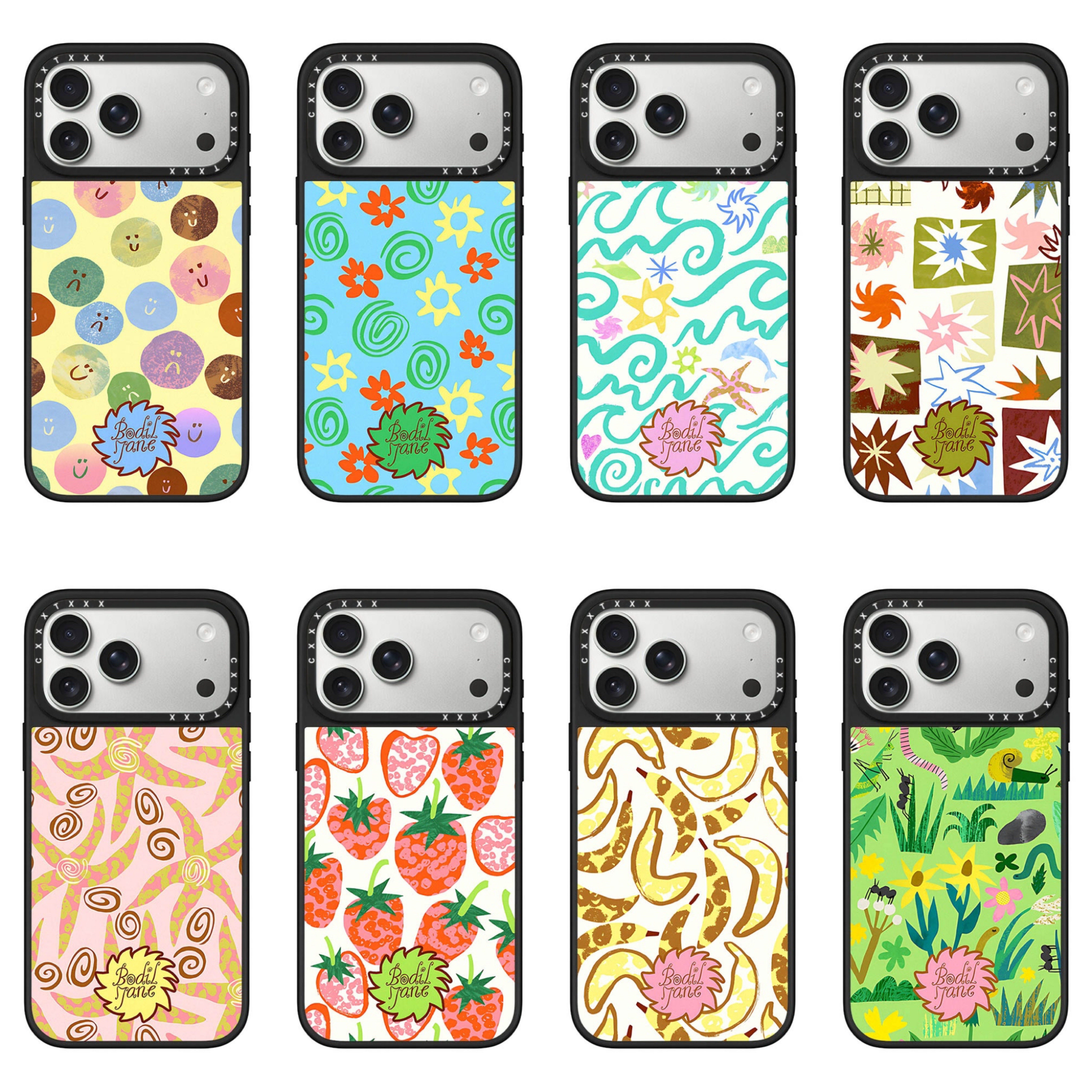 Bodil Jane美式田园艺术插画手机壳适用于iphone18promax复古碎花17promax小众元气16夏日15/14/13防摔保护壳