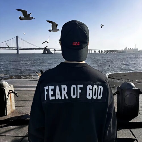 【现货秒发】城子自主Fear of God5th贴布刺绣圆领卫衣 重磅卫衣