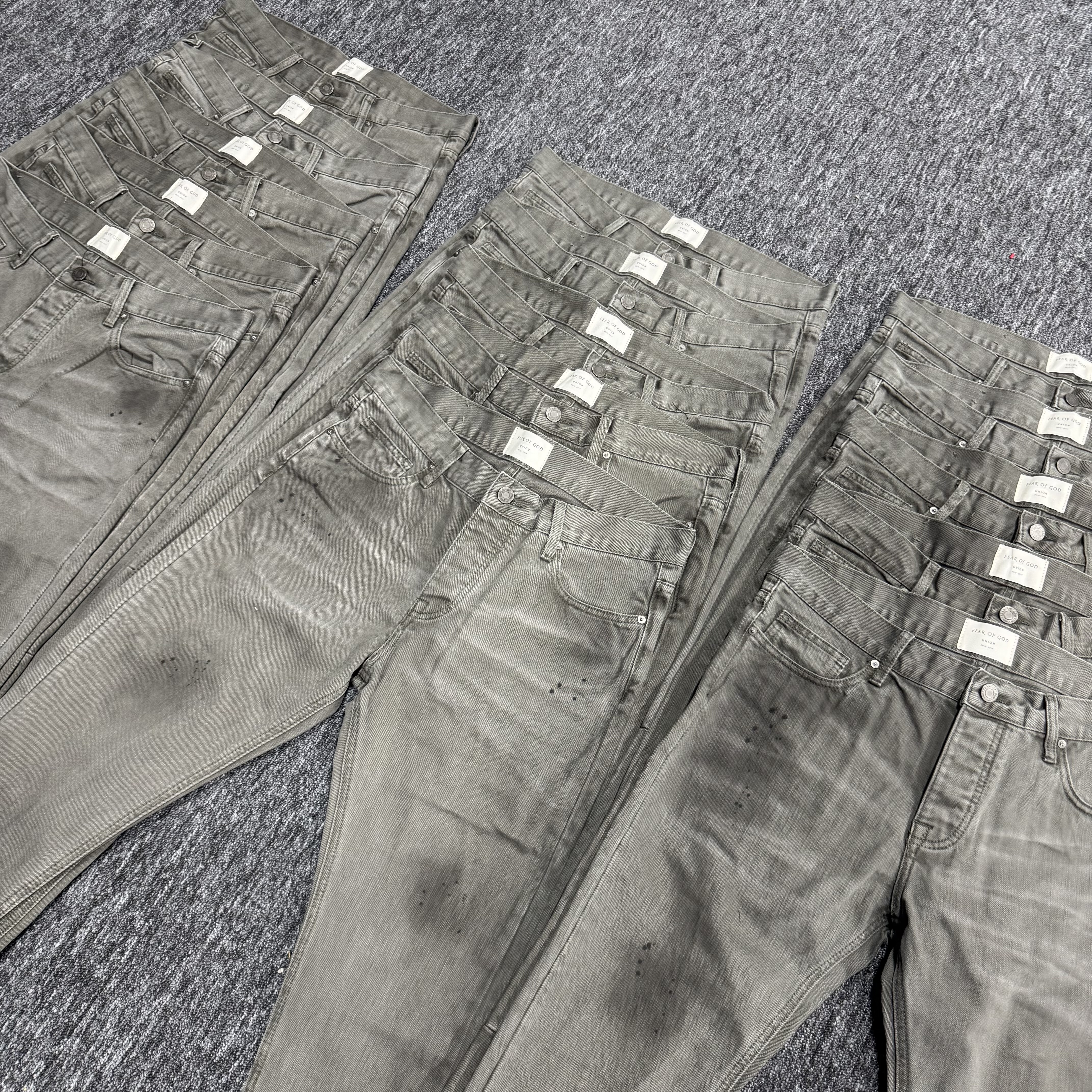 【夯货单品 秒发】城子自主品牌 原创设计4thUnion限定铁青牛仔裤