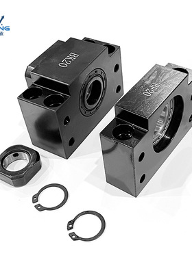 速发方形丝杠支座组件 侧面带孔型LEB61 LEB71-6-8-10-12-15-20-2