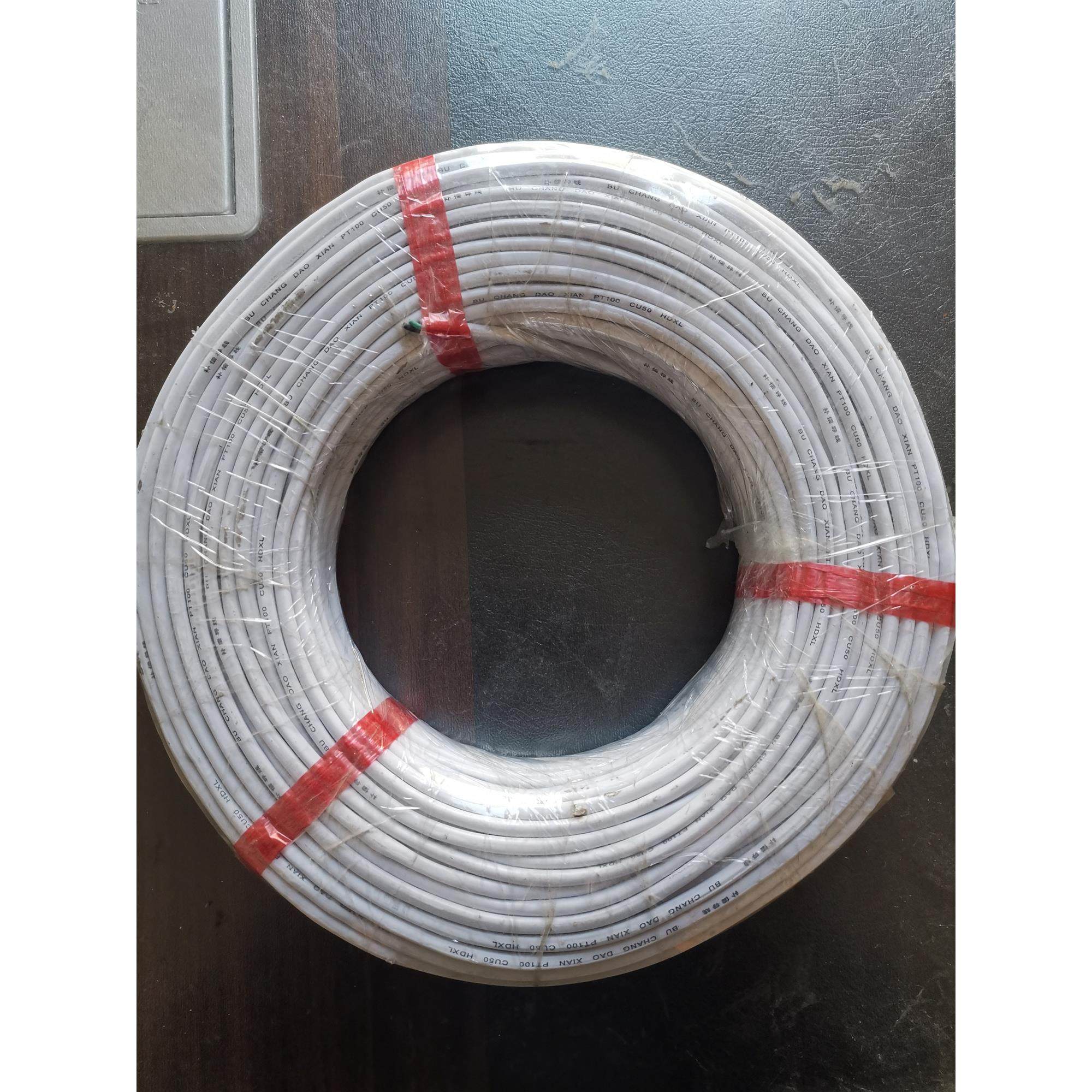 补偿导线温度探头pt100热电阻延长线cu50连接线白皮线三芯电线