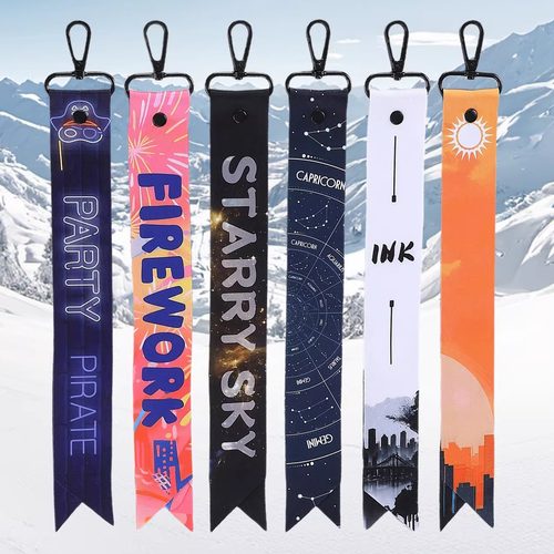 滑雪头盔挂带飘带装饰滑雪服织带