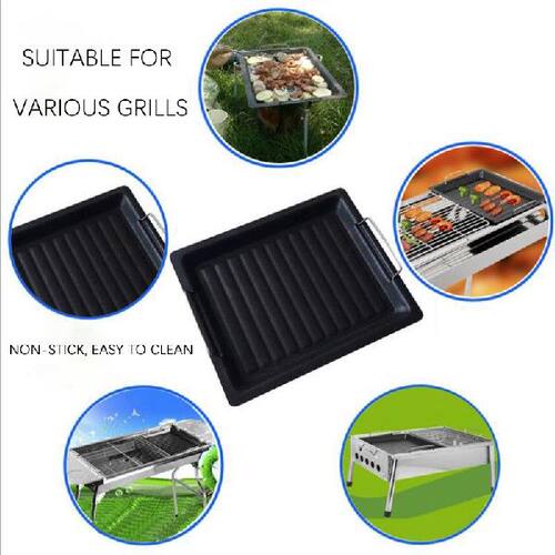 极速0X2c5CM BBQ Frying Grill Plate Korean BBQ Frying Pan