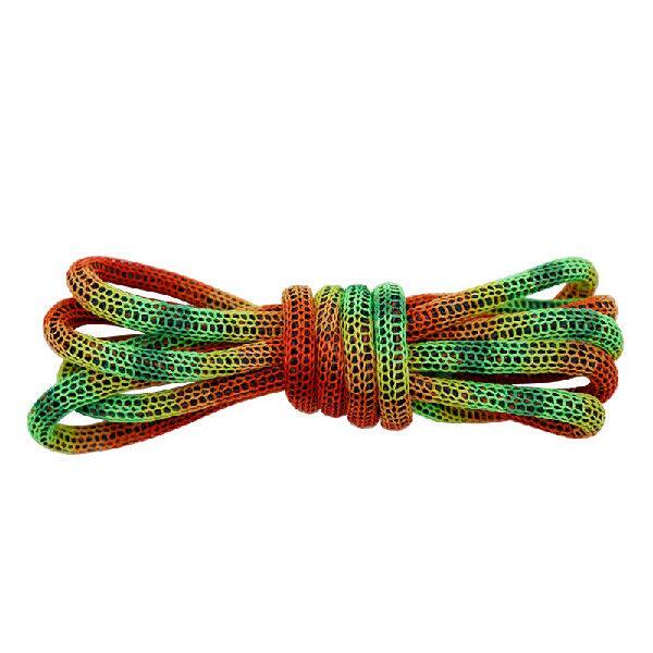极速1Pair Colorful Sphoelaces 60-180cm Rainbow Gradient Roun