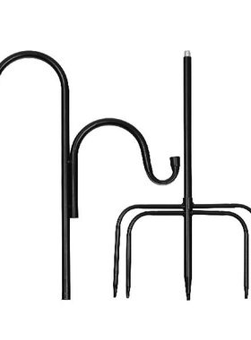 极速Double Shepherds Hook 4x9 Inch Heavy Duty Garden Hook wi