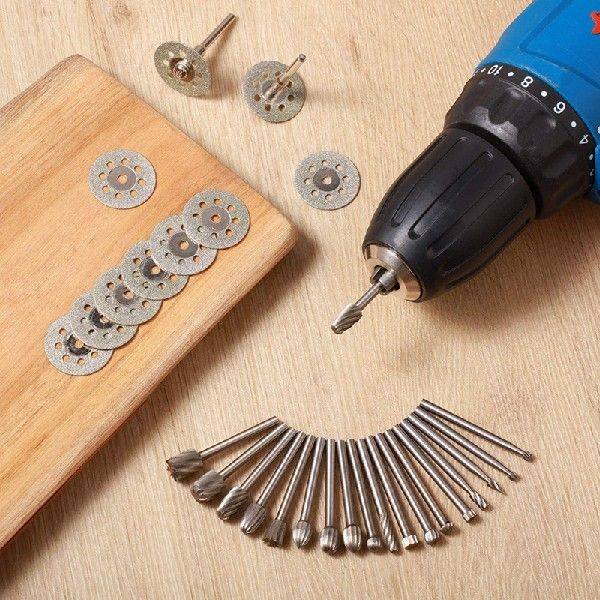 极速20Pcs Carbide Rotary Burr Diamond Cutting Wheel RYotary