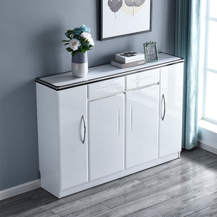 极速简约现代客厅鞋柜进门高端烤漆玄关储物柜阳台U入户门厅柜家