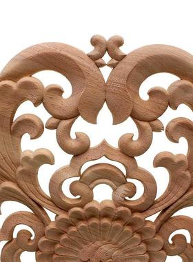 极速DIY Reound European Woodcarving Decal Home Decorative Wo