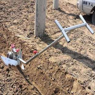 极速手拉犁人工小型j犁地工具犁田机水田农用人T耕地用耕地施肥拉