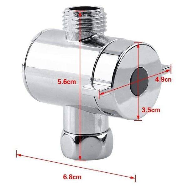 极速ABS Chrome 3 Way Diverter Hose Fitting T ShTape Adapter